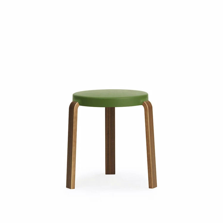 Normann Copenhagen Tap Skammel Lacquered Walnut Veneer Olive