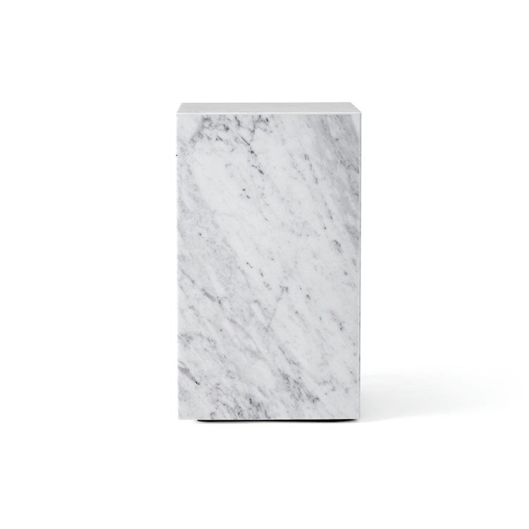 Audo Plinth Marmorbord White Carrara Marble Tall