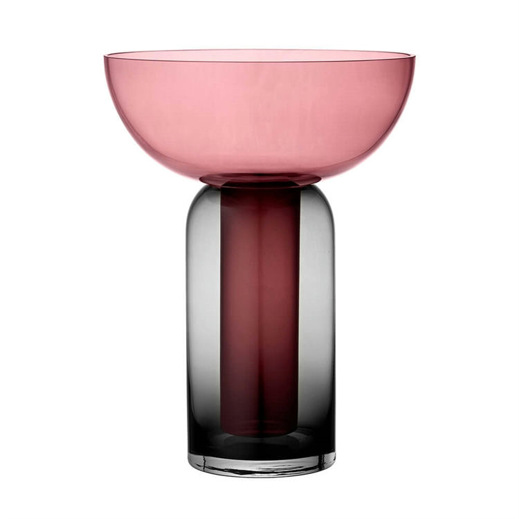 AYTM TORUS Vase Ø15 Black/Rose