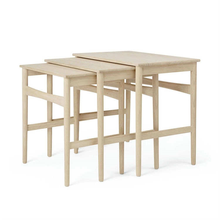 Carl Hansen & Søn CH004 Nesting Tables Sæbebehandlet Eg