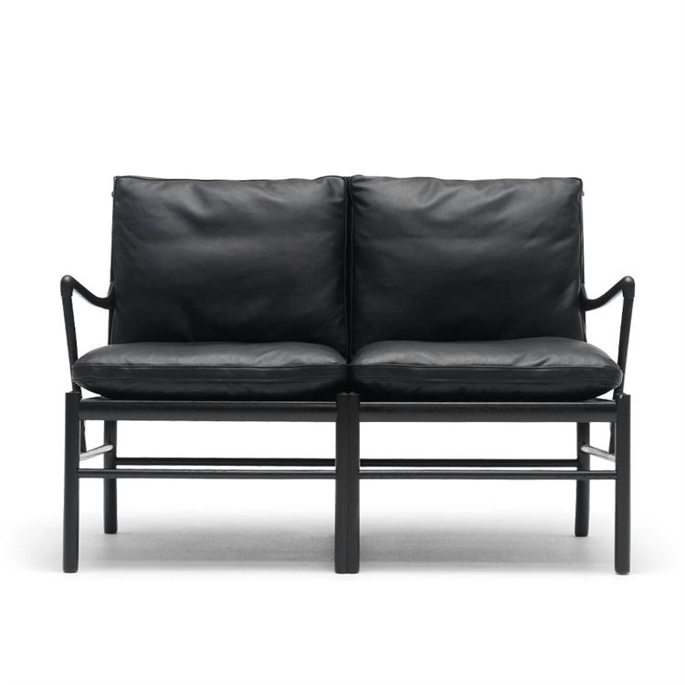 Carl Hansen & Søn OW149-2 Colonial Sofa Sort Eg/Sort (Sif 98)