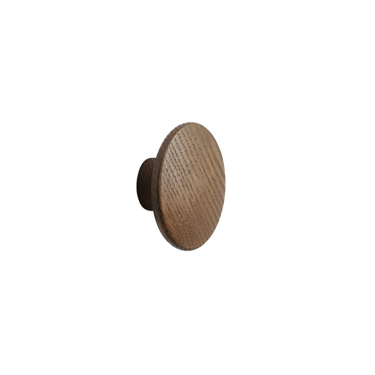 Muuto the Dots Wood Knager Stained Dark Brown Ø6,5 cm